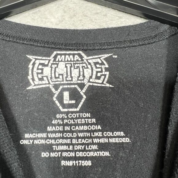 MMA Elite Boxing Black Long-Sleeve Thermal T-Shirt Affliction UFC Tapout LARGE - Picture 11 of 12